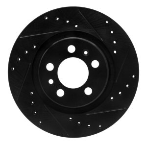 Volkswagen Beetle Brake Rotor (1) - Front Right - R1 Concepts - Drill & Slot - Black - `98-`15 Volkswagen Beetle Brake Rotor (1) - Front Right - R1 Concepts - Drill & Slot - Black - `98-`15